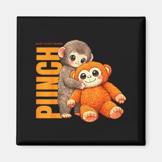 Imã Soco da equipe - soco de macaco bebê  (Frente)