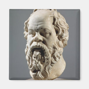 Imã Socrates, cabeça de mármore, cópia de um bronze