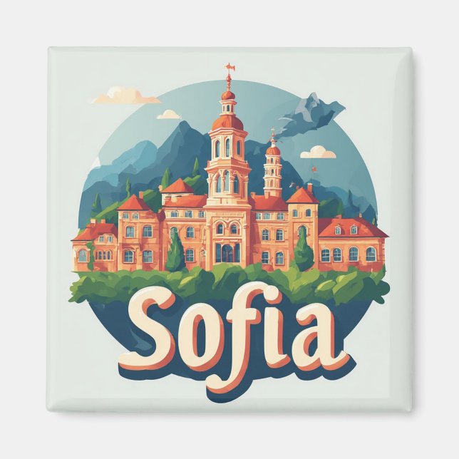 Imã Sofia Bulgária Cidade Viagem Presente Memória 🗺️ (Frente)