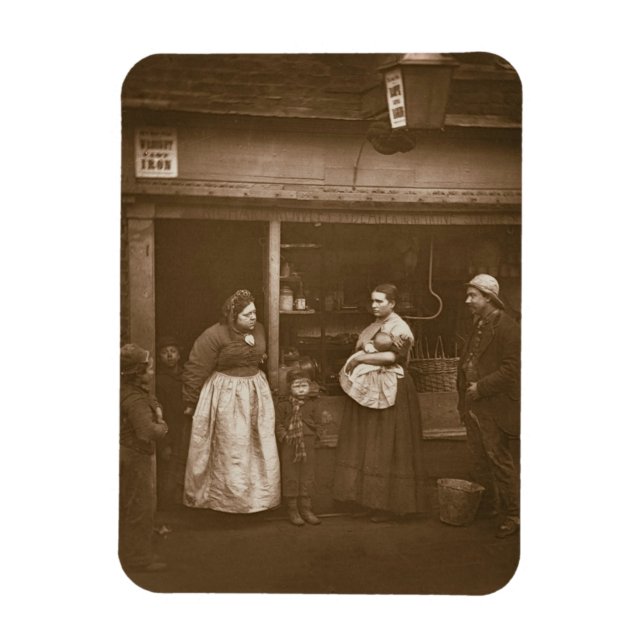 Ímã Sofrentes da Inundação, da Rua Life em Lon (Vertical)