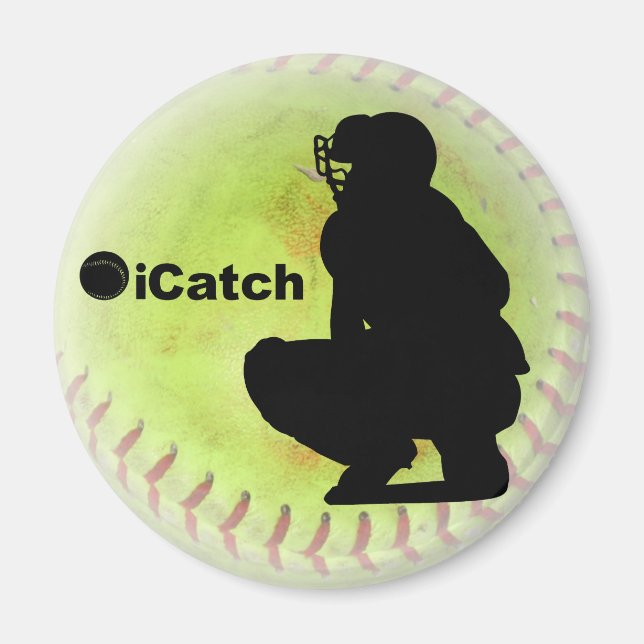 Imã Softball de inclinação do prato (Frente)