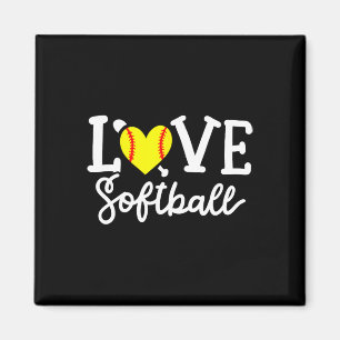 Imã Softball Jogador de Softbol Ama Softbol