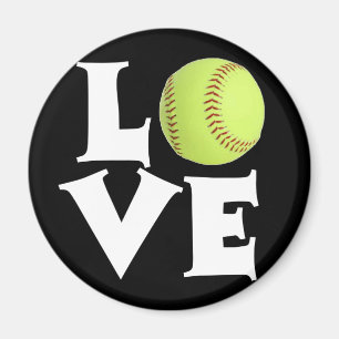 Imã Softball Love