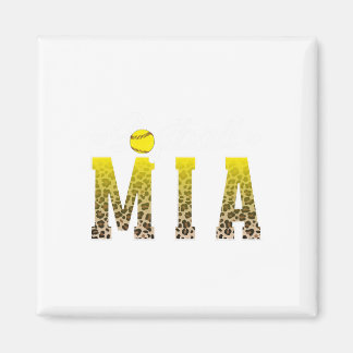 Imã Softball Mia Leopard Grandma Mia Of A Softball Pla
