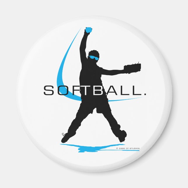 Imã Softball - Pitcher (Frente)