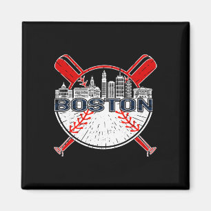 Imã Softbol Vintage Beisebol Boston Para Homens e Mulh