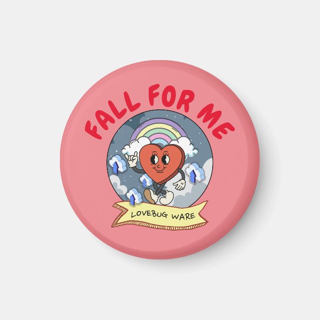 Imã Software lovebug personalizado de namorados (Frente)