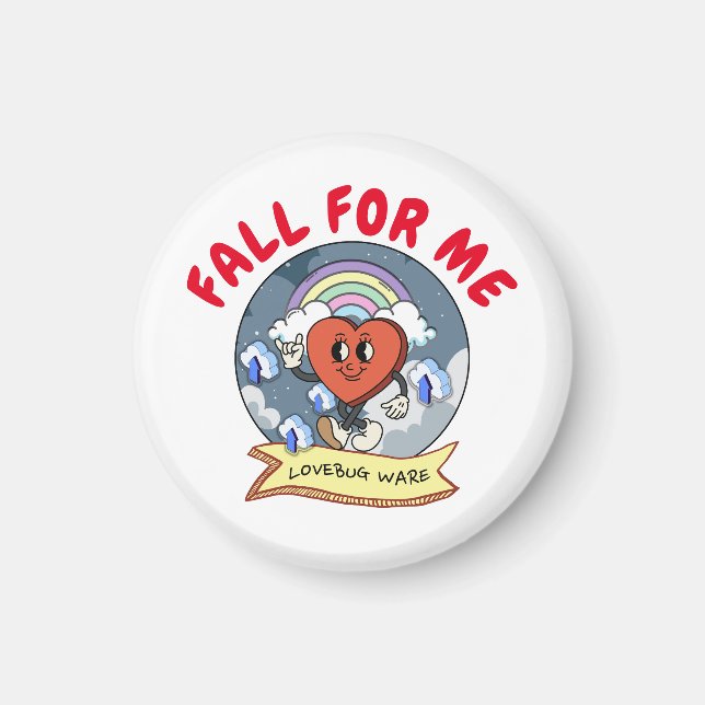 Imã Software lovebug personalizado de namorados (Frente)