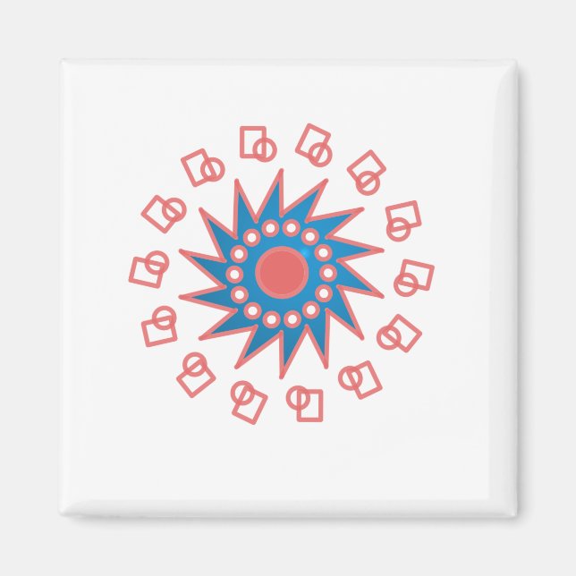 Imã Sol azul (Frente)