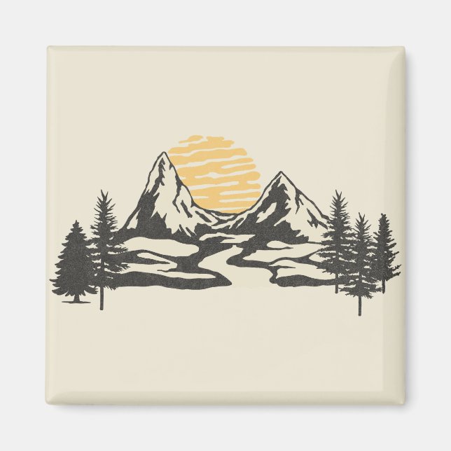 Imã Sol de montanha (Frente)