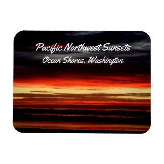 Ímã Sol de praia em Ocean Shores, foto de WA