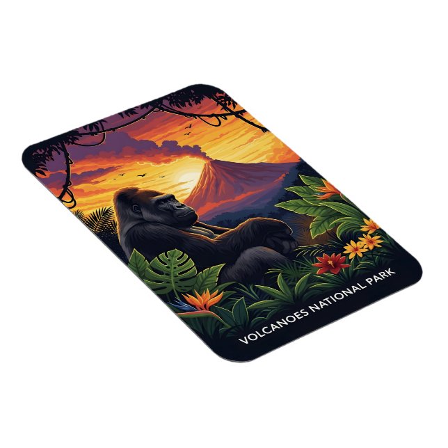 Ímã Sol do Parque Nacional dos Vulcões (Lado Direito)