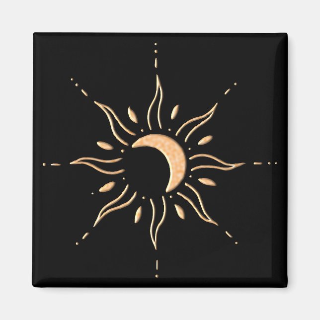 Imã Sol Dourado  (Frente)