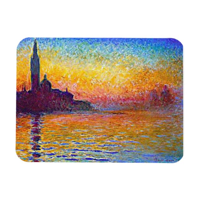Ímã Sol em Veneza, Itália Magnet (Horizontal)