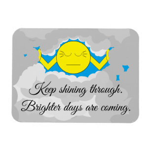 Ímã Sol Empurrando Nuvens de Tempestade