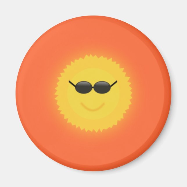 Imã Sol legal com óculos escuros num legal dia ensolar (Frente)