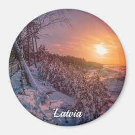 Imã Sol por cima do ímã da costa da neve