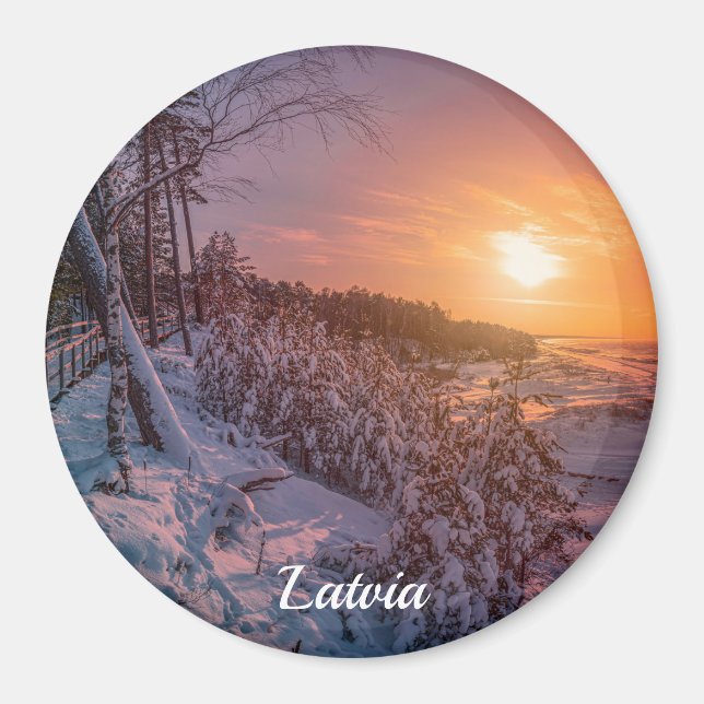 Imã Sol por cima do ímã da costa da neve (Frente)