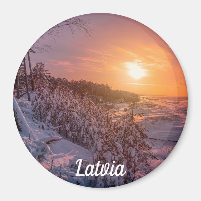 Imã Sol por cima do ímã da costa da neve (Frente)