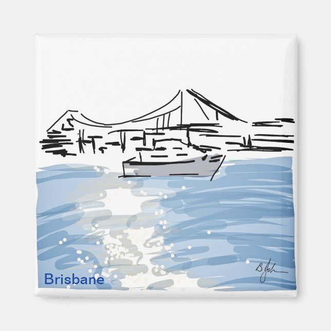 Imã Sol Raios No Rio Magnet (Frente)