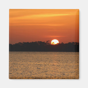 Imã Sol Sobre A Baía De Perdido