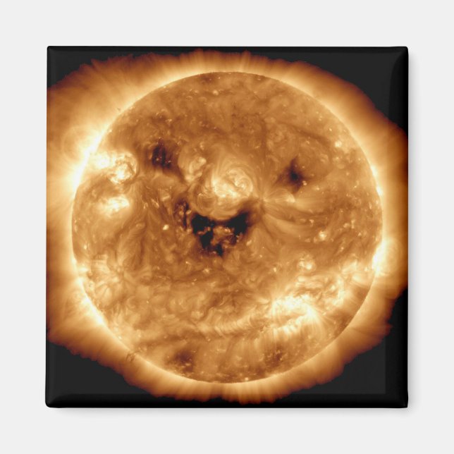 Imã Sol Sorridente do Observatório Solar da NASA (Frente)