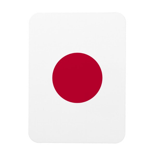 Ímã Sol Vermelho do Japão (Vertical)