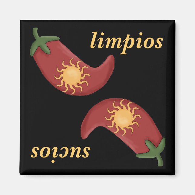 Imã Sol y Chile, máquina de lavar louça quente e diver (Frente)