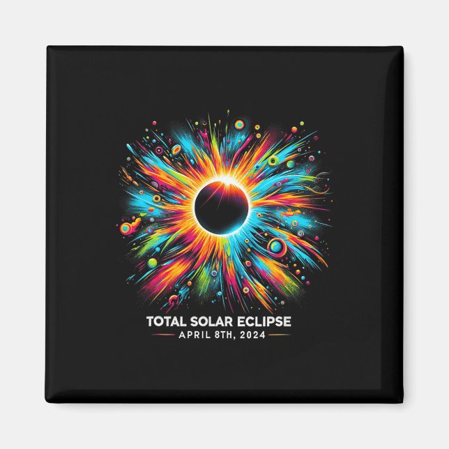 Imã Solar Eclipse 2024 04.08.24 Eclipse Mens Womens Ki (Frente)