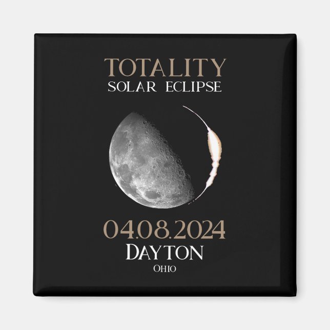Imã Solar Eclipse 2024 04 Dayton Ohio (Frente)