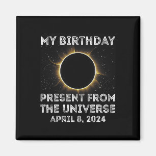 Imã Solar Eclipse 2024 Aniversário Presente 4.8.24 Tot
