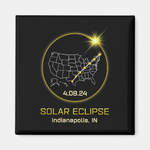 Imã Solar Eclipse 2024 Indianápolis Em Indiana Totalit