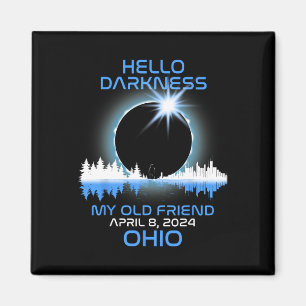 Imã Solar Eclipse 2024 Ohio Hello Darkness My Old Frie
