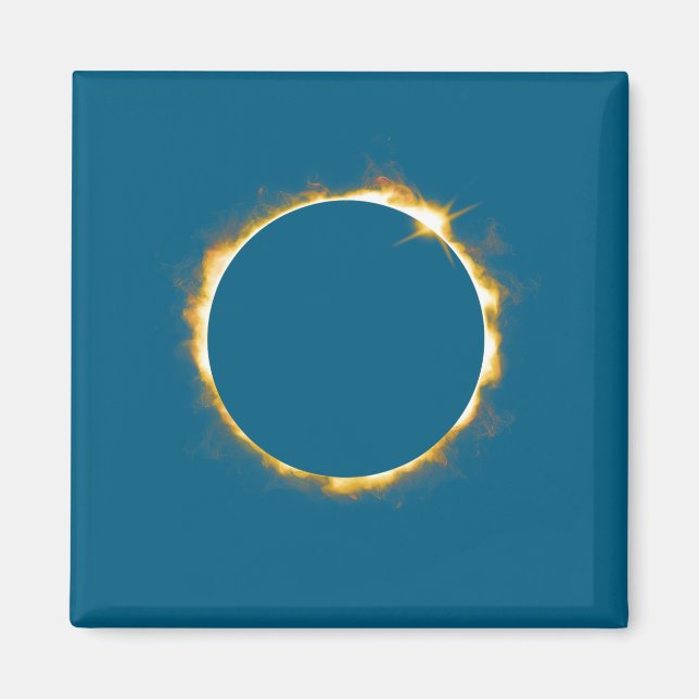 Imã Solar Eclipse August 21 2017 Design (Frente)