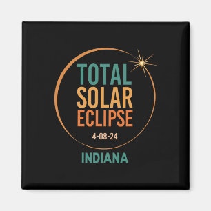 Imã Solar Eclipse Indiana abril 8 2024 Totalidade tota