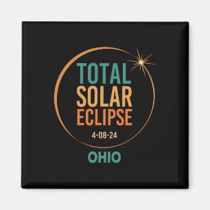 Imã Solar Eclipse Ohio abril de 2024 Totalidade total