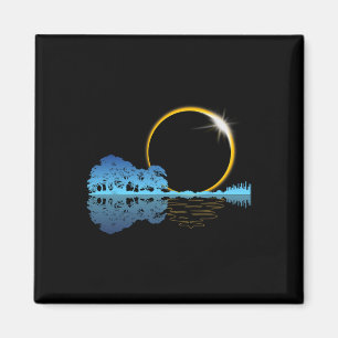 Imã Solar Eclipse Violão Natureza Lua Estilo Retroativ