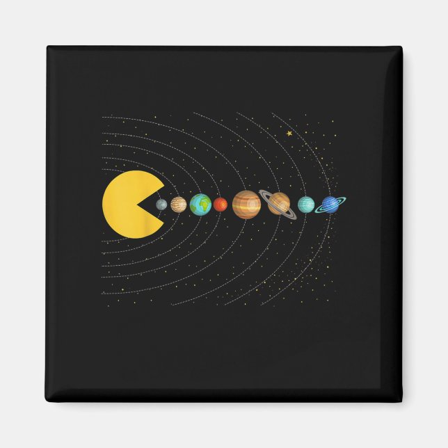 Imã Solar System Astronomy Space Video Games Funny Gra (Frente)