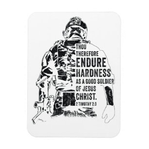 Ímã Soldado de Jesus Cristo - Exército Cristão da Fé