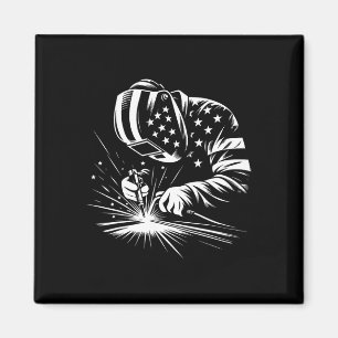 Imã Soldador Americano de Bandeira Usa Soldadura Patri