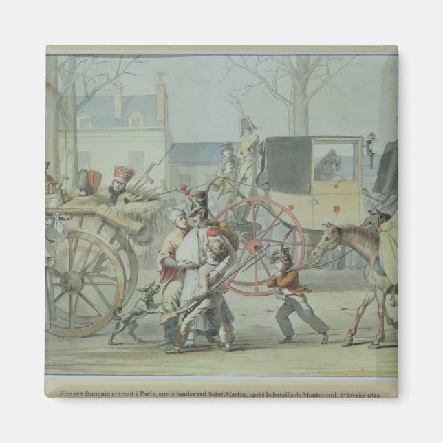 Imã Soldados franceses feridos entrando em Paris (Frente)