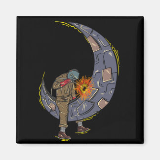 Imã soldadura da lua