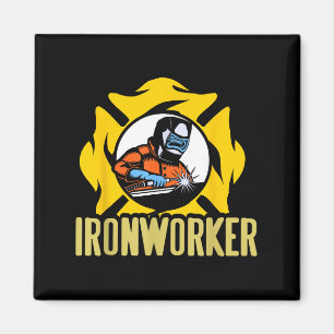 Imã Soldadura Ironworker Torch Flame Metal Trabalho