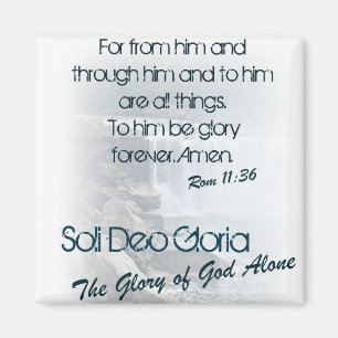Imã Soli Deo Gloria/glória do deus apenas