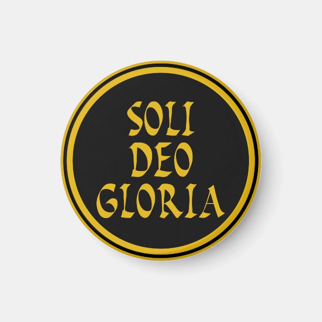 Imã Soli Deo Gloria Magnet (Frente)