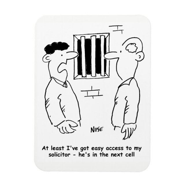 Ímã Solicitante Engraçado ou Profissão Jurídica (Vertical)