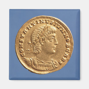 Imã Solidus de Constantim II Caesar cuirassed