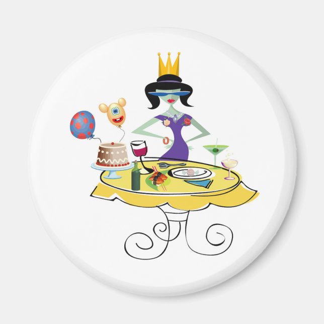 Imã Solitário linda garota comemora aniversário (Frente)