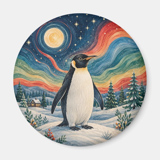 Imã Solstício de Inverno do Pinguim Celestial (Frente)