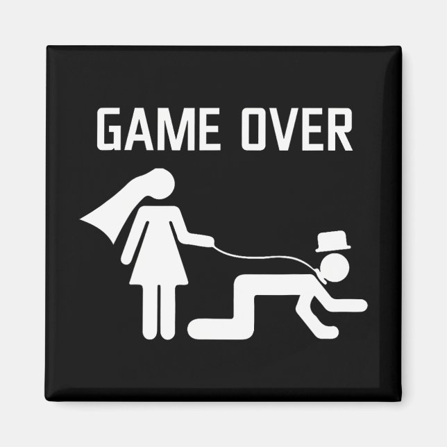 Imã Solteiro De Casamento De Noiva Engraçado Bachelore (Frente)